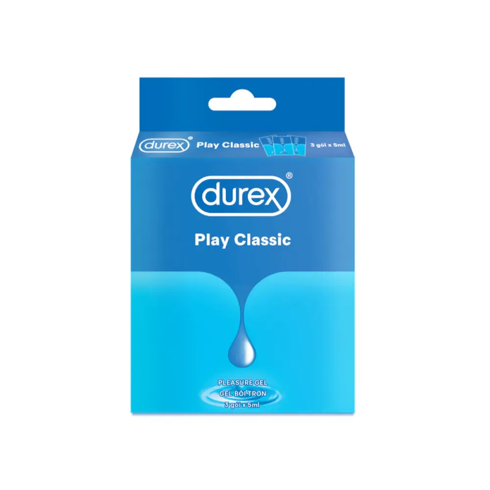 Gel Bôi Trơn, Pleasure Gel, Play Classic, 3 Gói (15ml) - DUREX