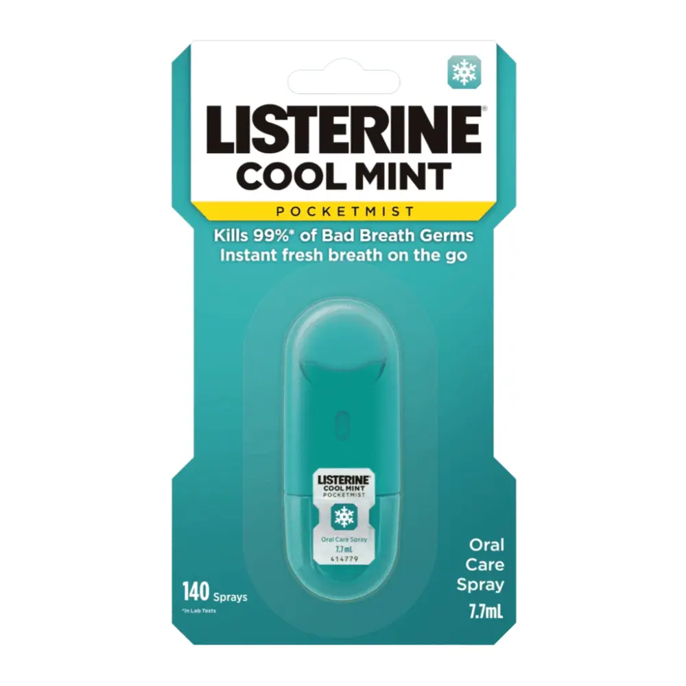 Xịt Thơm Miệng, Pocketmist, Oral Care Spray, Cool Mint (7.7ml) - LISTERINE