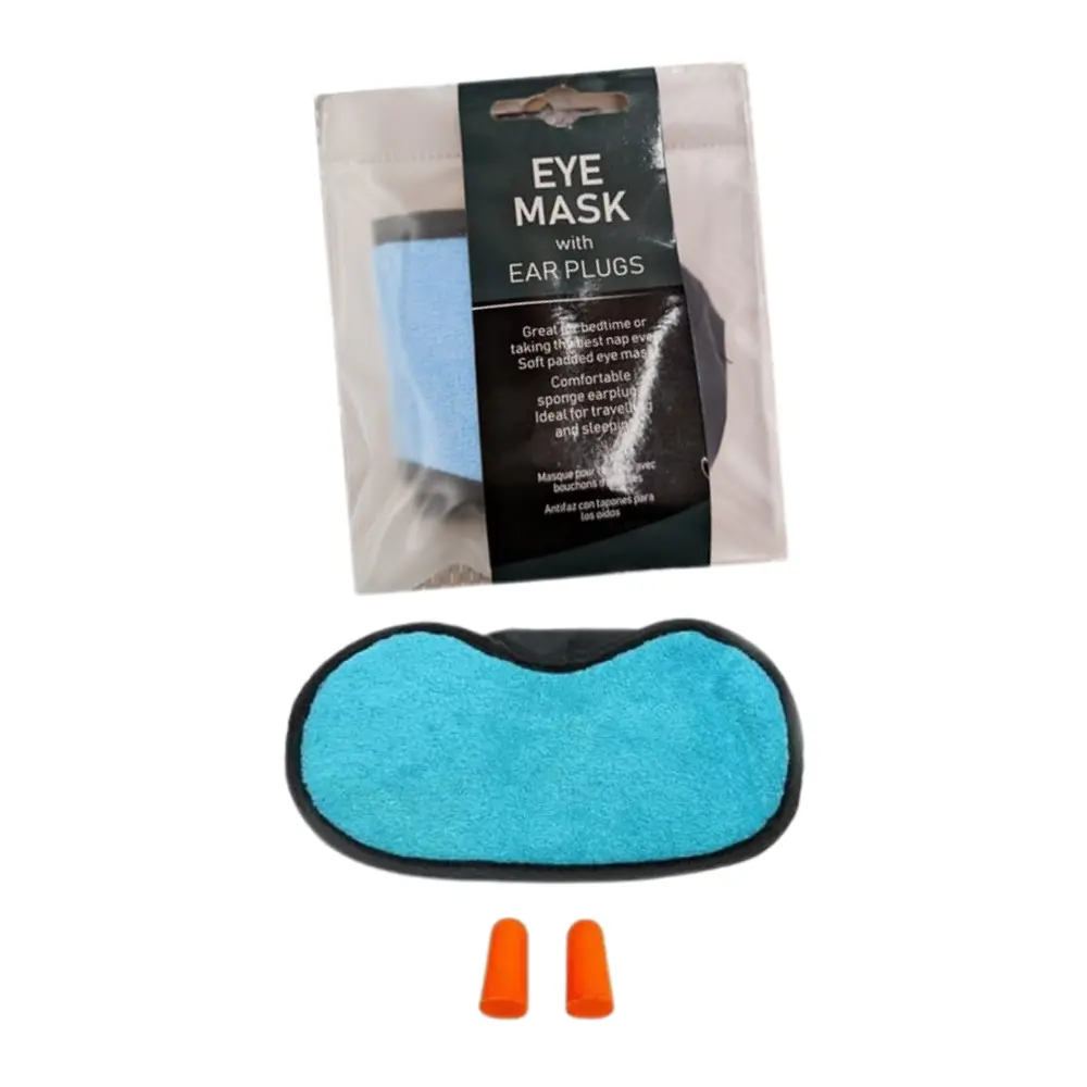 Đồ Bịt Mắt Bông Mềm Kèm Đồ Bịt Tai (Nhiều Mẫu), Eye Mask with Ear Plugs - UNCLE BILLS