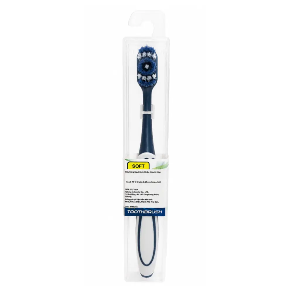 Bàn Chải Đánh Răng Có Hộp Đựng, Adult Soft Toothbrush with Case - UNCLE BILLS