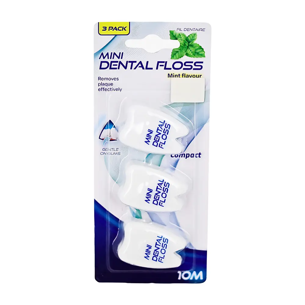 Chỉ Nha Khoa Vị Bạc Hà, Mini Dental Floss, Mint Flavour, 3 Hộp (10m) - UNCLE BILLS