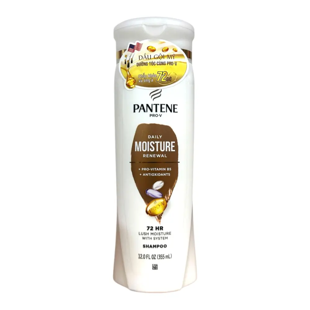 Dầu Gội Dưỡng Ẩm, Pro-V Shampoo, Daily Moisture Renewal, 12 fl oz (355ml) - PANTENE