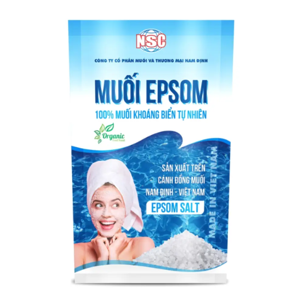 Muối Epsom 100% Muối Khoáng Biển Tự Nhiên, Epsom Salt (200g) - NSC