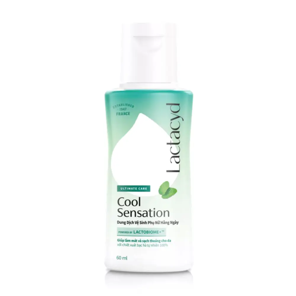Dung Dịch Vệ Sinh Phụ Nữ Hằng Ngày, Daily Feminine Wash, Cool Sensation (60ml) - LACTACYD