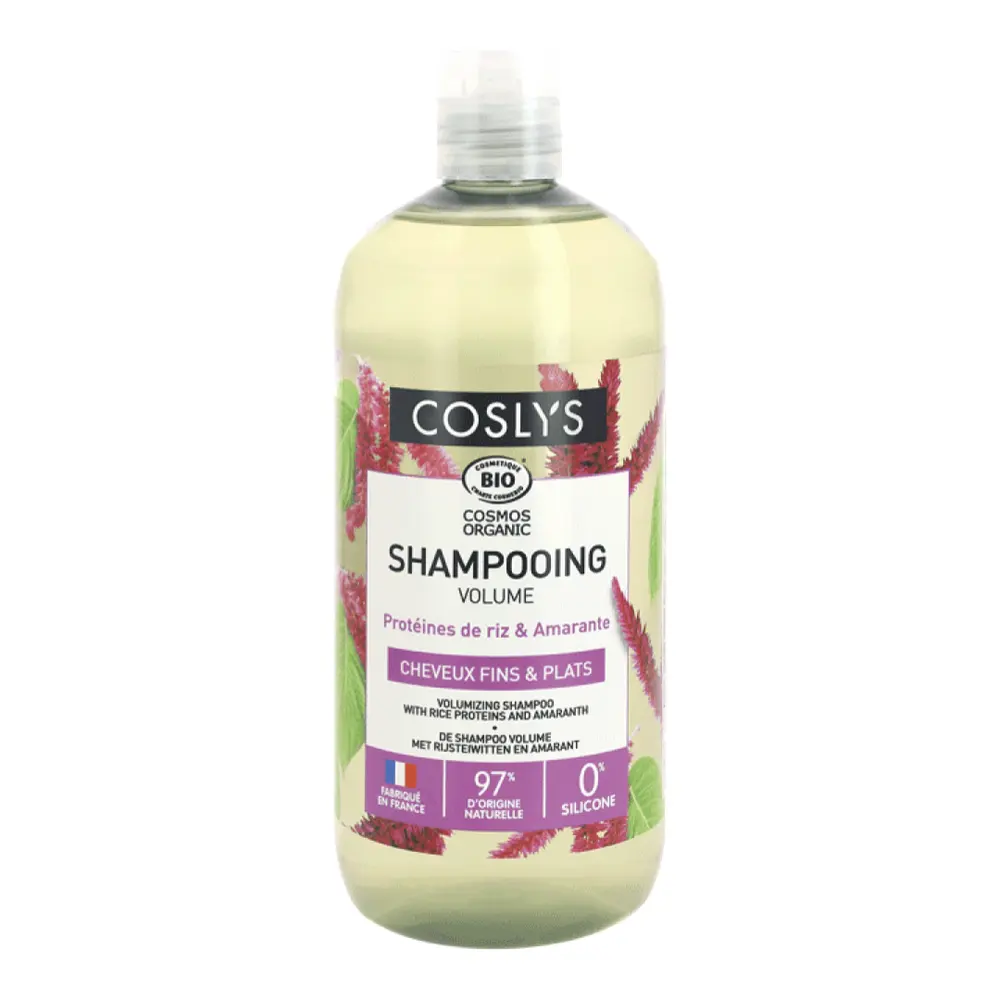 Dầu Gội Làm Phồng Tóc Hữu Cơ, Volumizing Shampoo with Rice Proteins & Amaranth (500ml) - COSLYS