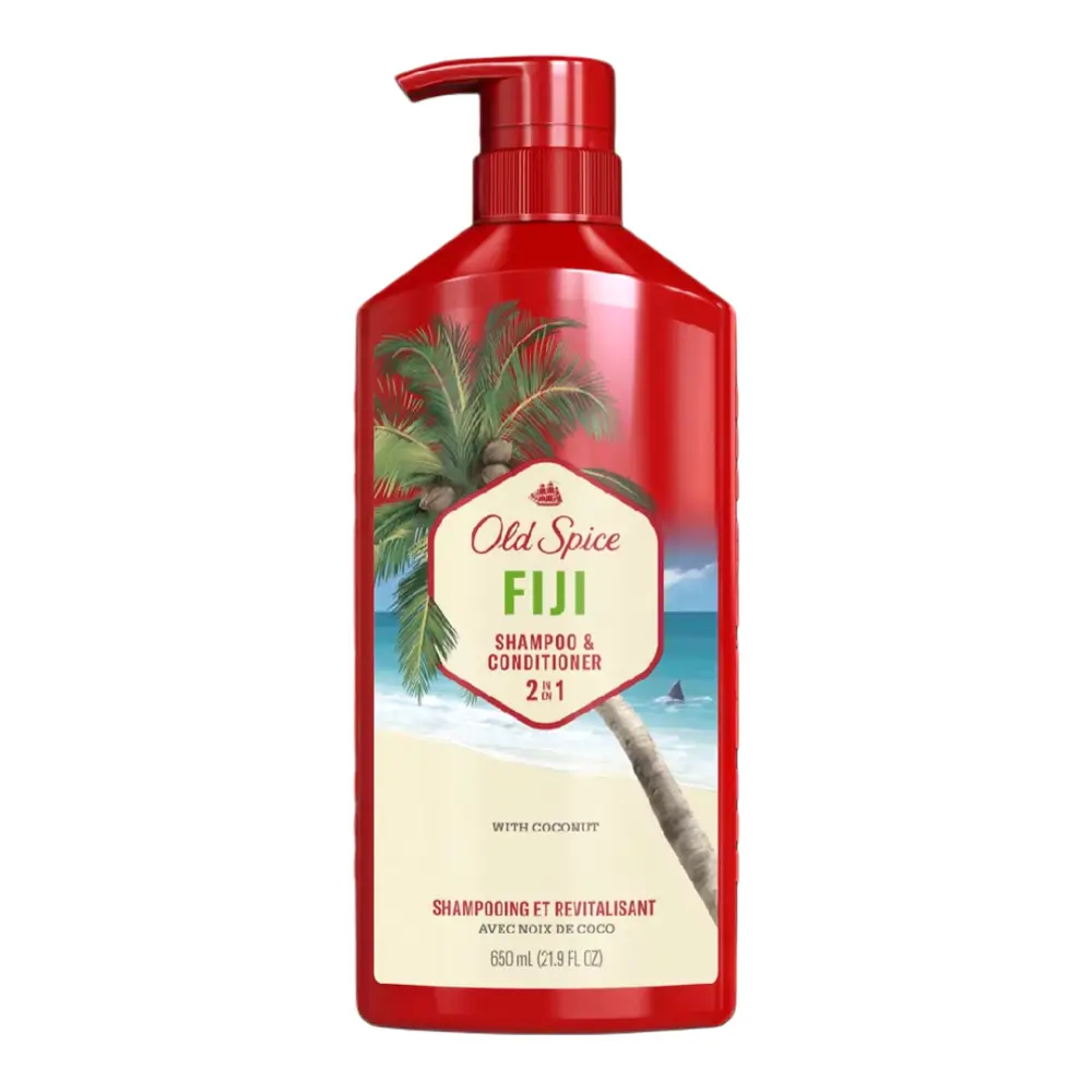 Dầu Gội & Xả Thư Giãn, 2 in 1 Shampoo & Conditioner, Fiji, 21.9 fl oz (650ml) - OLD SPICE