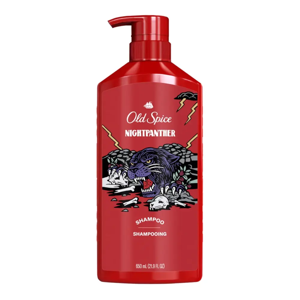 Dầu Gội, Shampoo, Night Panther, 21.9 fl oz (650ml) - OLD SPICE