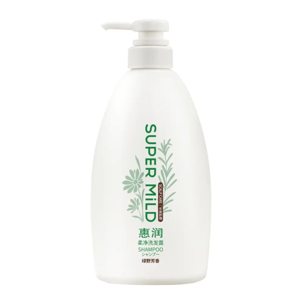 Dầu Gội Dịu Nhẹ Hương Tươi Mát, Scalp Care, Huirun Softening Shampoo, Green Fields (600ml) - SUPER MILD