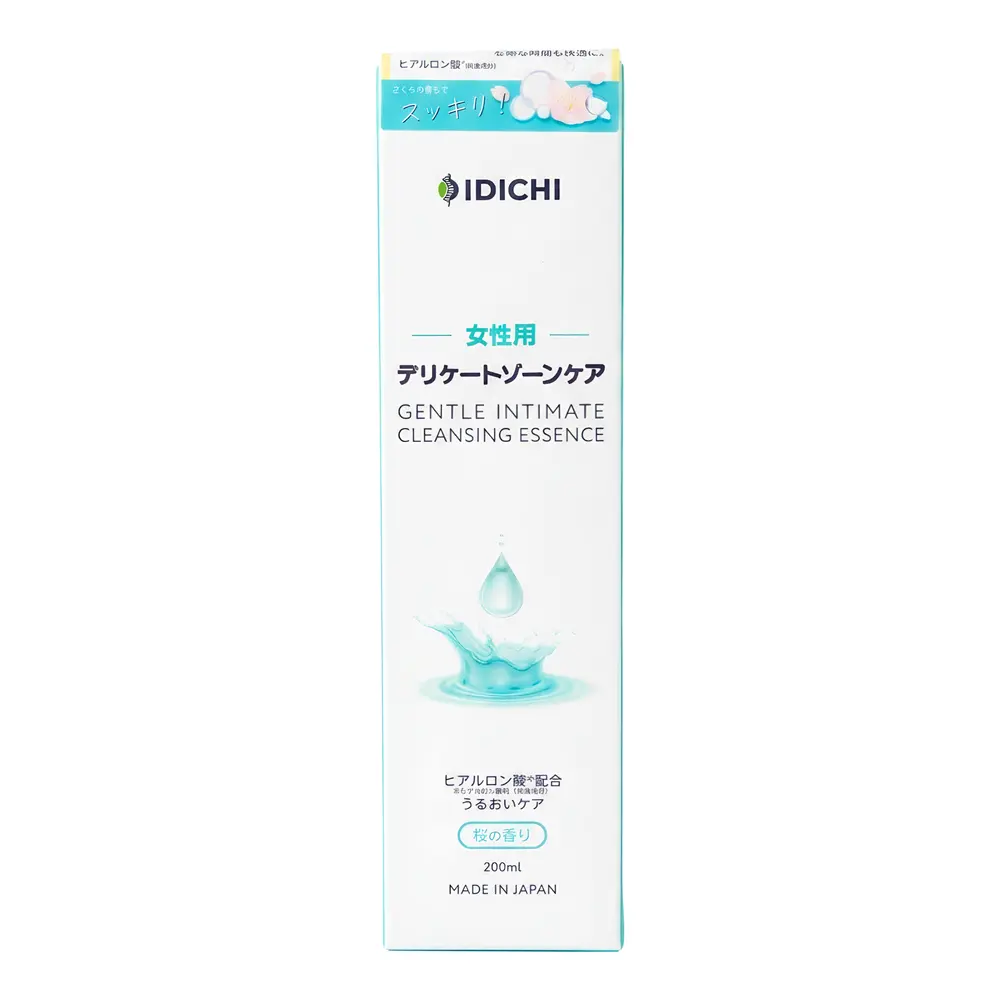 Dung Dịch Vệ Sinh Phụ Nữ Hương Hoa Anh Đào, Gentle Intimate Cleansing Essence, Moisture Care, Cherry Blossom (200ml) - IDICHI