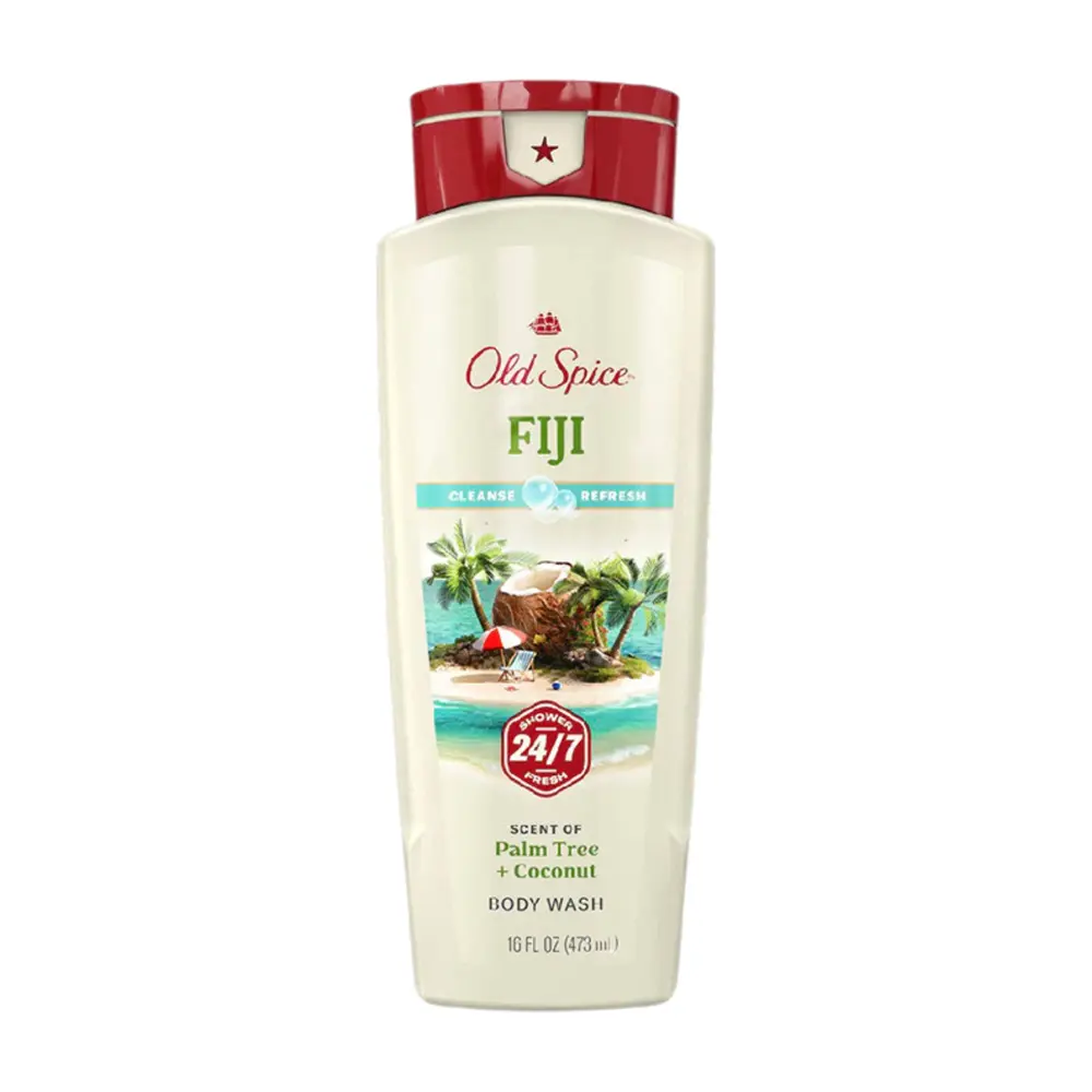 Sữa Tắm Nước Hoa Fiji Thư Giãn, Fiji Body Wash, Scent of Palm Tree & Coconut, 16 fl oz (473ml) - OLD SPICE
