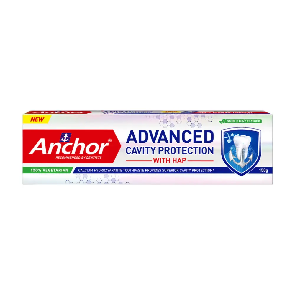 Kem Đánh Răng Bảo Vệ Răng Chuyên Sâu, Calcium Hydroxyapatite Toothpaste, Advanced Cavity Protection with HAP, Doublemint Flavour (150g) - ANCHOR