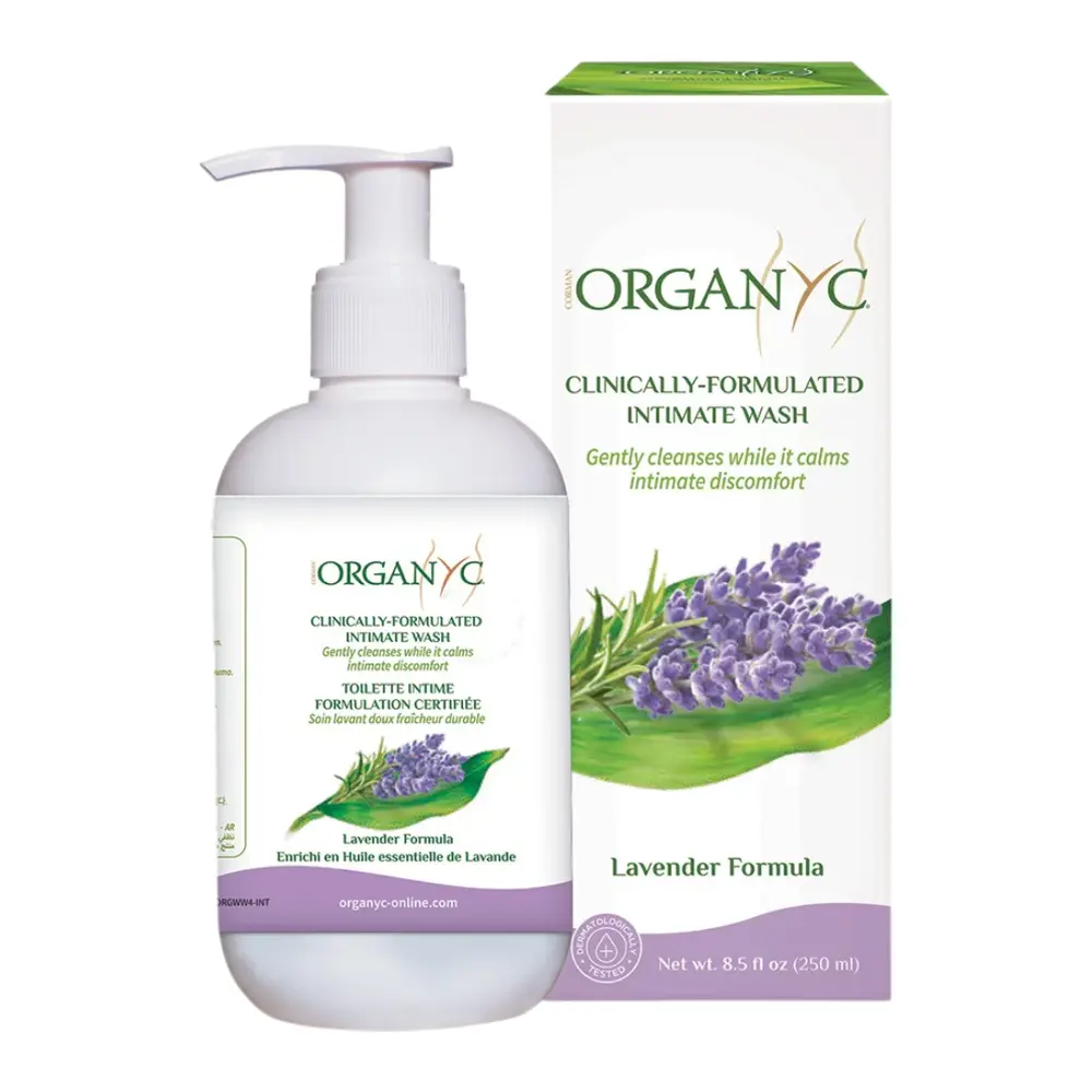 Dung Dịch Vệ Sinh Phụ Nữ Hữu Cơ Hương Hoa Oải Hương, Organic Intimate Wash, Lavender Formula (250ml) - ORGANYC