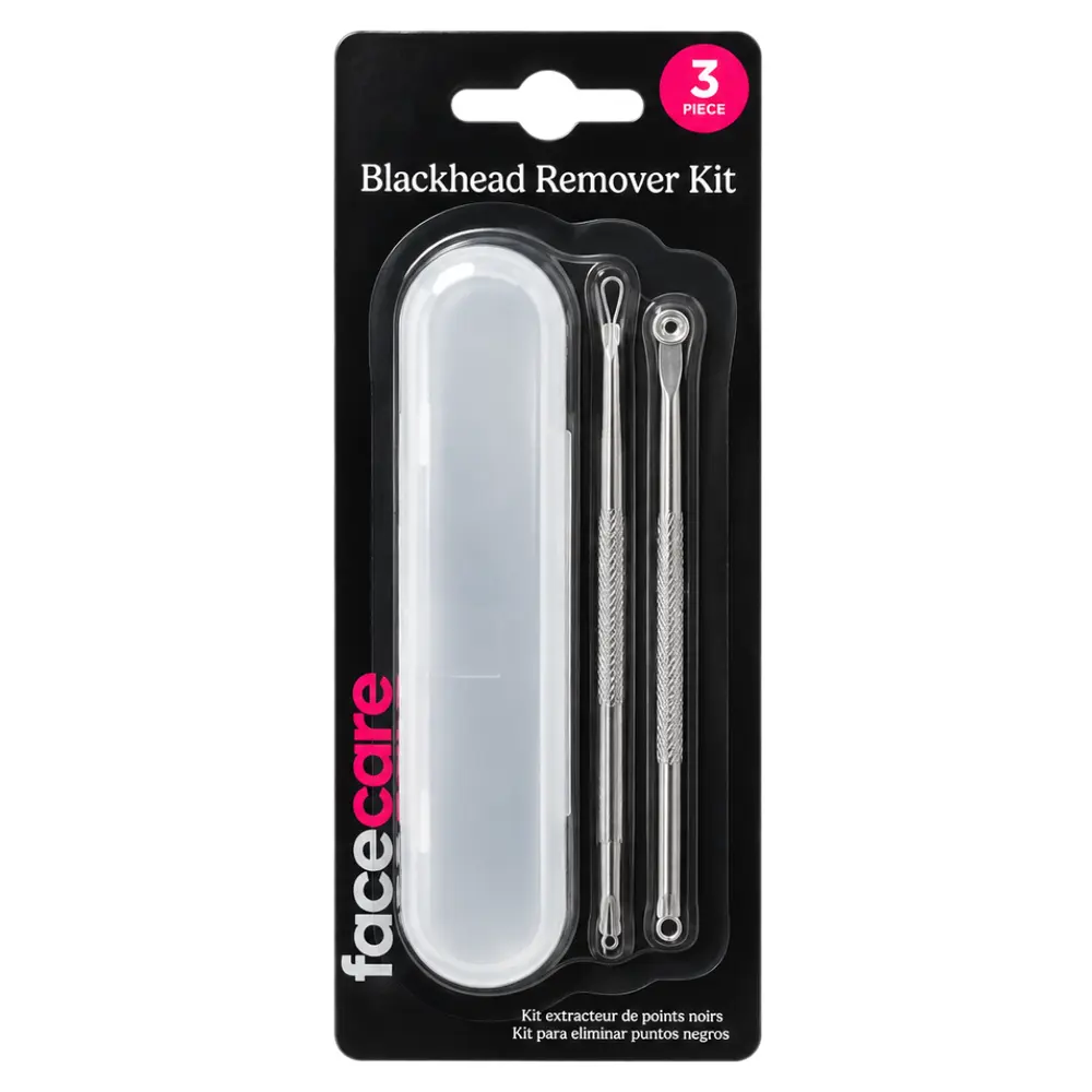 Bộ 2 Dụng Cụ Lấy Mụn Đầu Đen Kèm Hộp Đựng, Face Care, Blackhead Remover 2-Piece Kit with Plastic Box - UNCLE BILLS