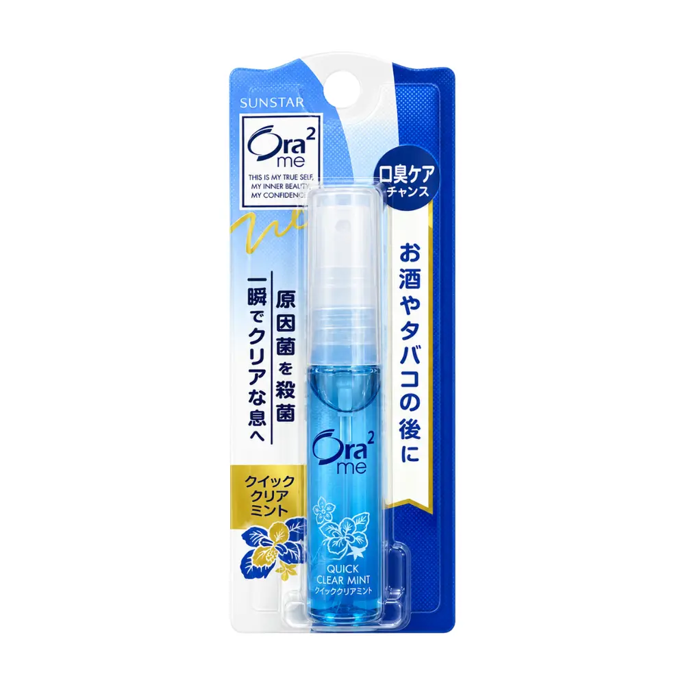 Xịt Thơm Miệng Hương Bạc Hà Thanh Mát, Ora2 Me, Mouth Spray, Quick Clear Mint (6ml) - SUNSTAR