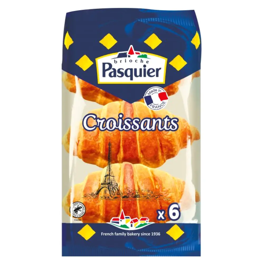 Bánh Sừng Trâu, Croissants, 6 Cái (240g) - BRIOCHE PASQUIER