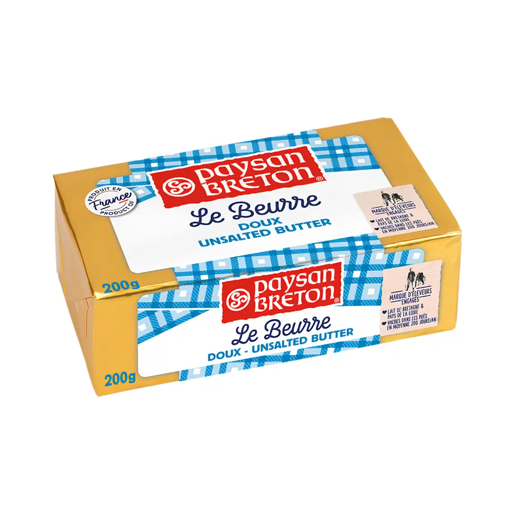 Bơ Lạt, Le Beurre Doux, Unsalted Butter (200g) - PAYSAN BRETON