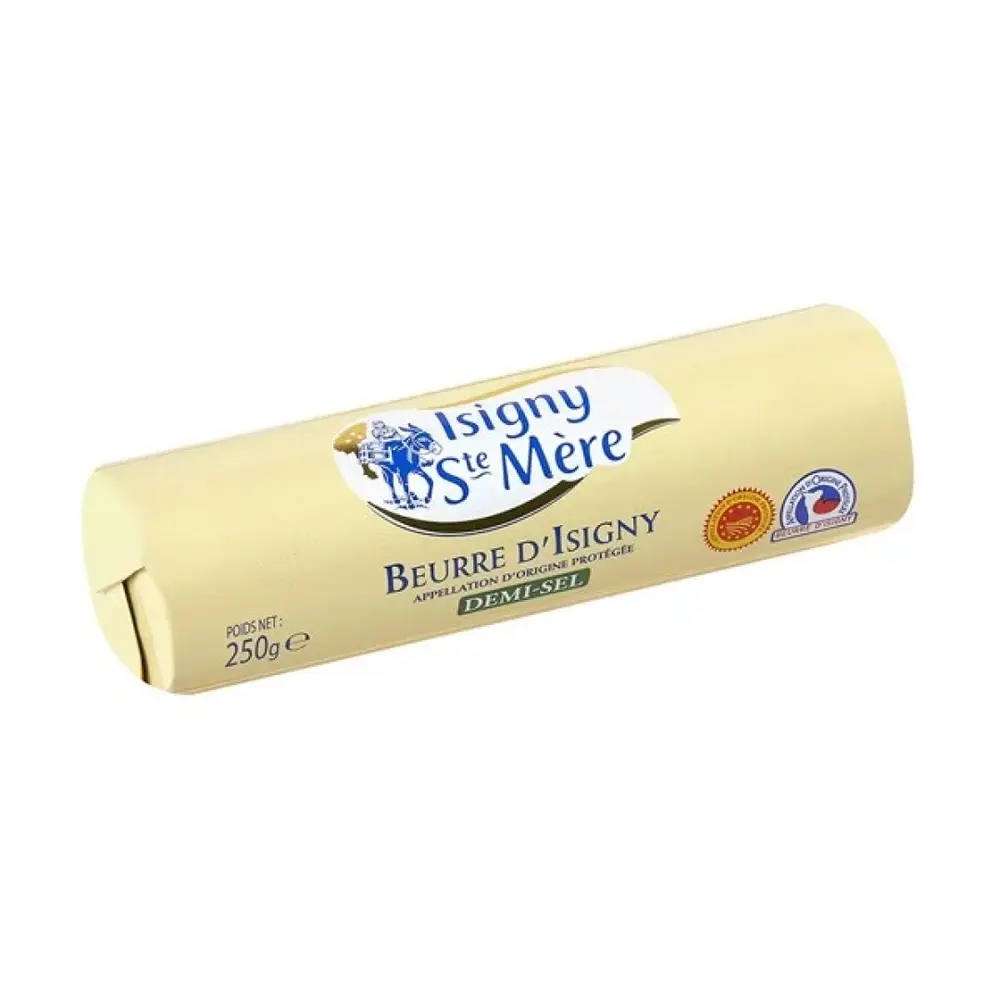 Bơ Mặn Dạng Thỏi, Beurre D`Isigny, Demi-Sel - Salted Butter (250g) - ISIGNY SAINTE MERE
