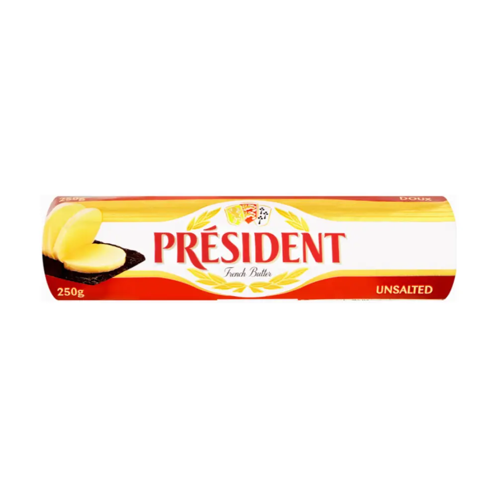 Bơ Lạt, French Butter, Unsalted (250g) - PRESIDENT