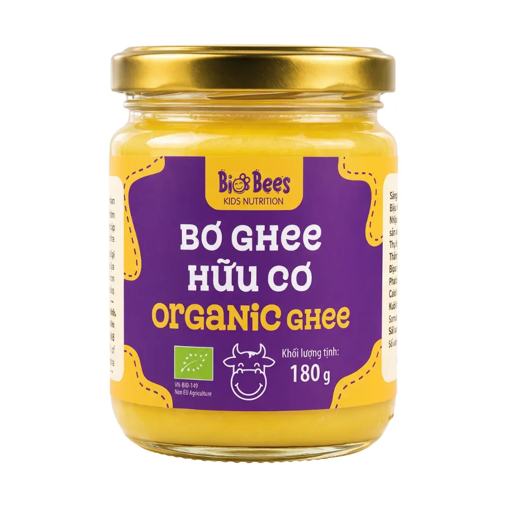 Bơ Ghee Hữu Cơ, Organic Ghee (180g) - BIO BEES