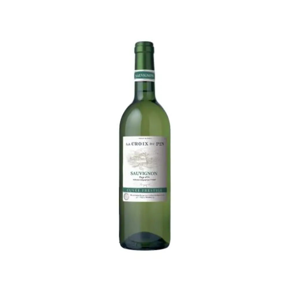 Rượu Vang Trắng, Sauvignon Blanc Pays d`Oc 2019, 12% (75cl) - LA CROIX DU PIN
