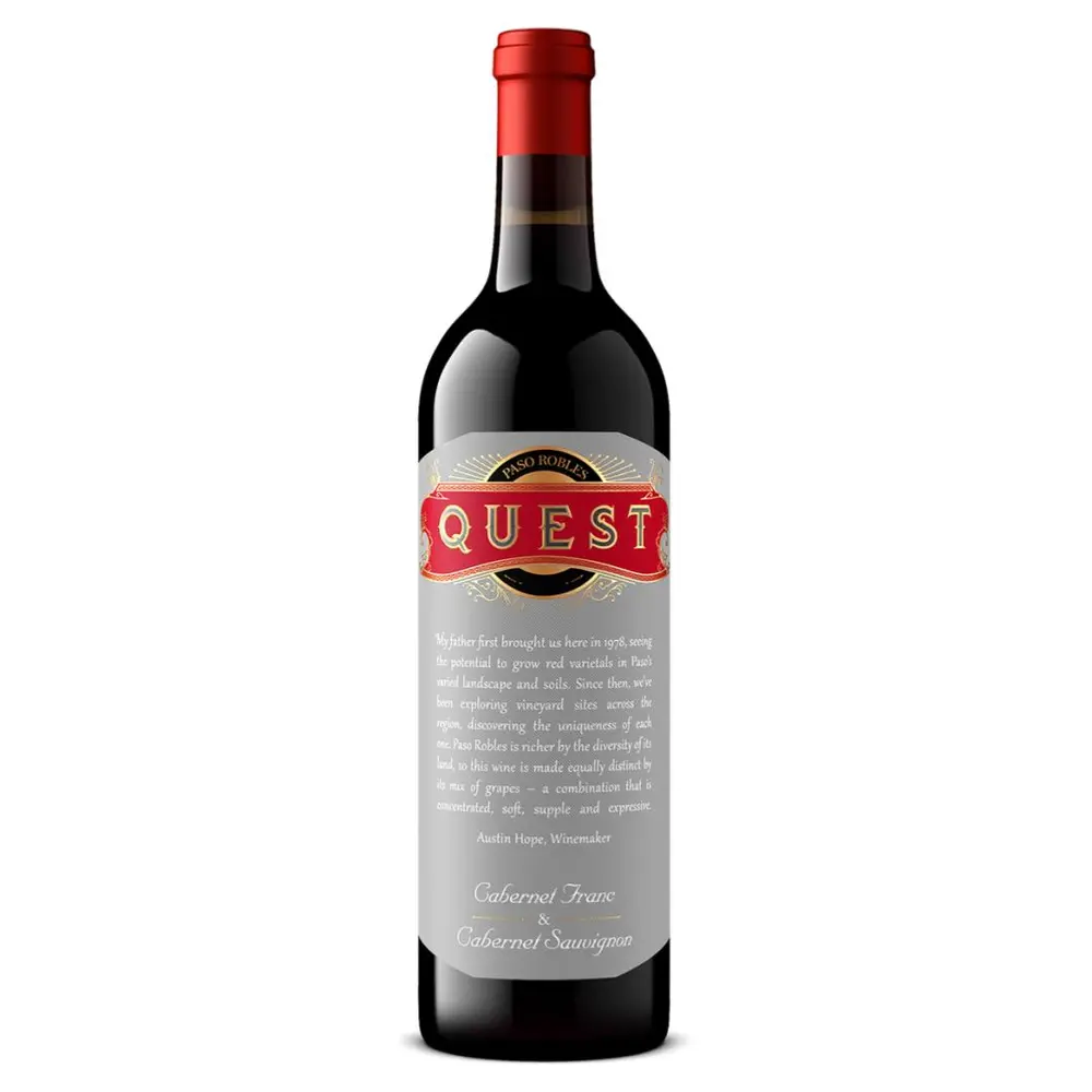 Rượu Vang Đỏ, Cabernet Sauvignon & Cabernet Franc, 14.5% (750ml) - QUEST