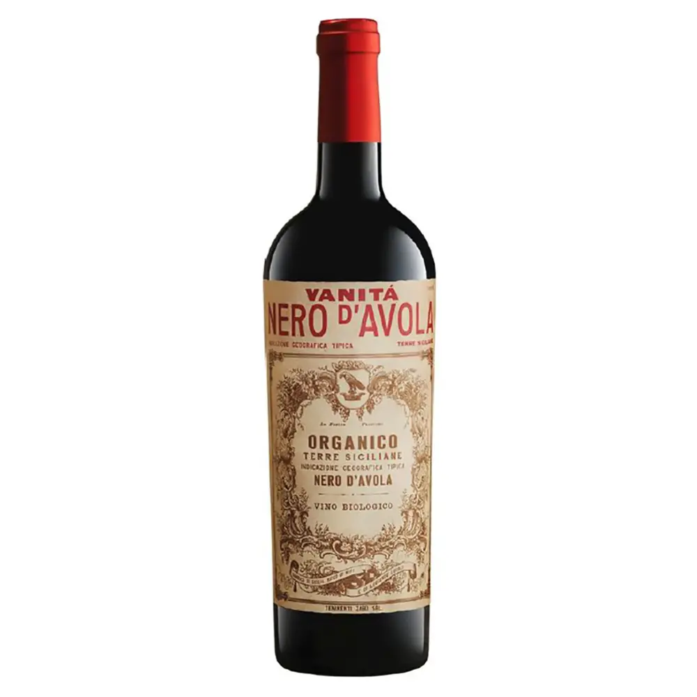 Rượu Vang Đỏ Hữu Cơ, Nero D`Avola, Organico Sicilia, Vino Biologico 2021, 13% (75cl) - VANITÁ