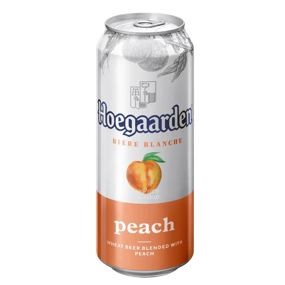 Bia Hoegaarden Đào, Bière Blanche, Peach, Wheat Beer Blended with Peach, 3% (500ml) - HOEGAARDEN