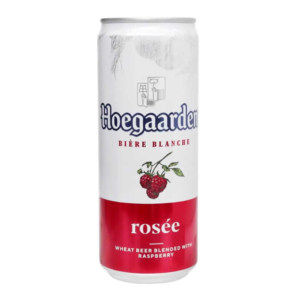 Bia Hoegaarden Mâm Xôi, Bière Blanche, Rosée, Wheat Beer Blended with Raspberry, 3% (330ml) - HOEGAARDEN