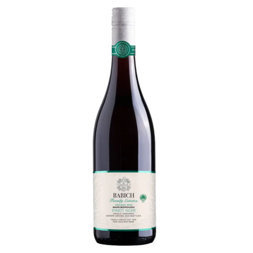 Rượu Vang Đỏ Hữu Cơ, Organic Wine, Marlborough 2017, Pinot Noir, 13% (750ml) - BABICH