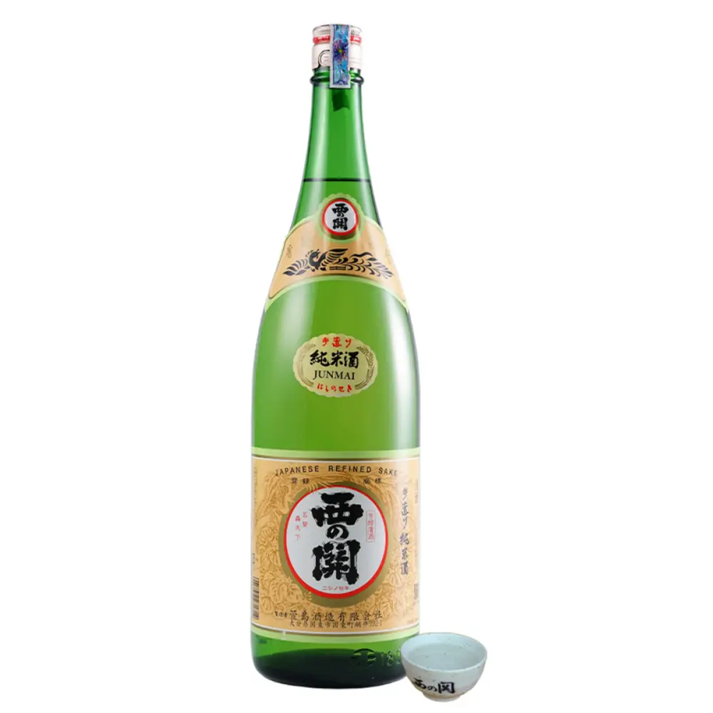Rượu Sake Nhật Bản, Junmai Shu, Japanese Refined Sake, 15% (1800ml) - NISHINOSEKI
