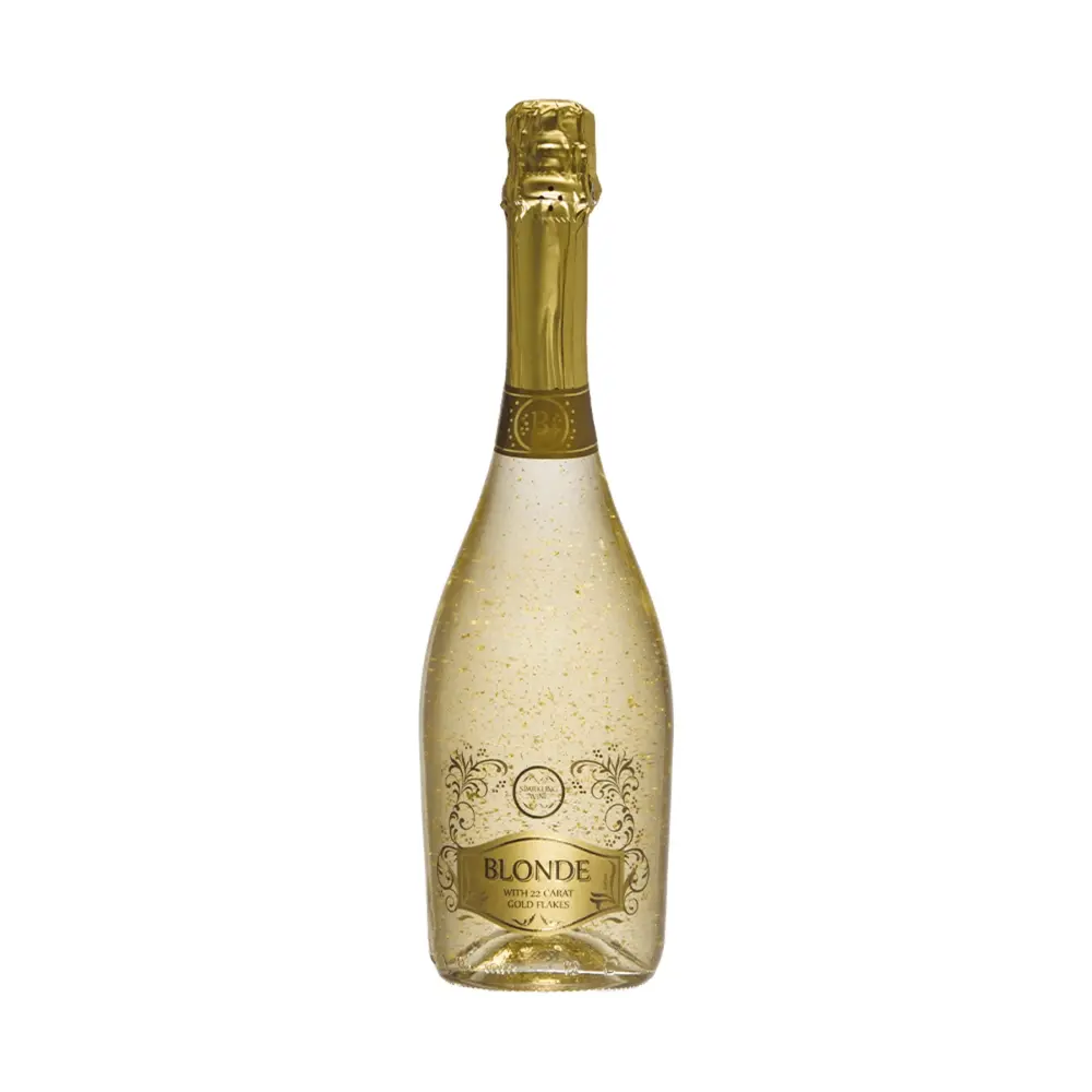 Rượu Vang Nổ Vẩy Vàng, Sparkling with 22 Carat Gold Flakes, 11% (750ml) - BLONDE