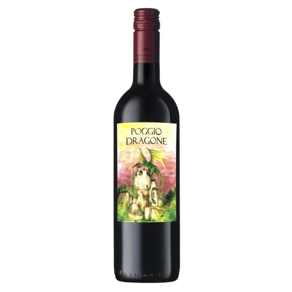 Rượu Vang Đỏ, Sangiovese - Merlot 2021, 12.5% (750ml) - POGGIO DRAGONE
