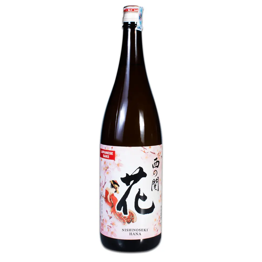 Rượu Sake Nhật Bản, Japanese Hana Sake, 15% (1800ml) - NISHINOSEKI
