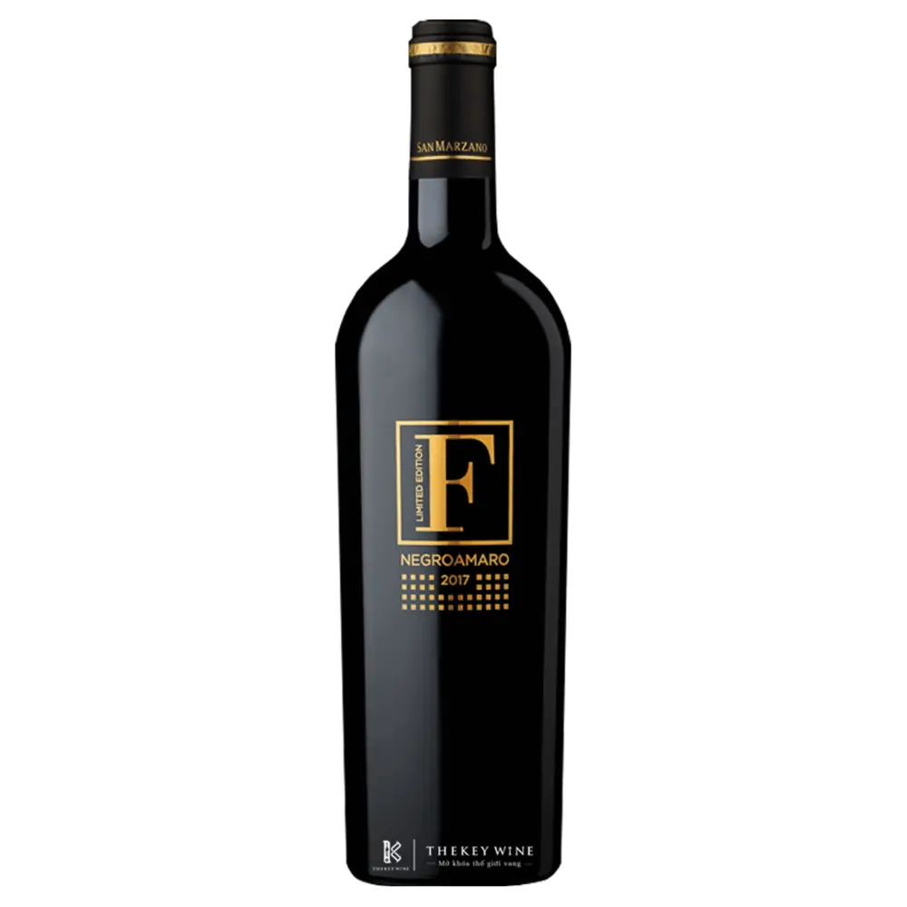 Rượu Vang Đỏ Phiên Bản Giới Hạn, F Negroamaro 2020, 24 Karat Gold Limited Edition, 15% (750ml) - SAN MARZANO