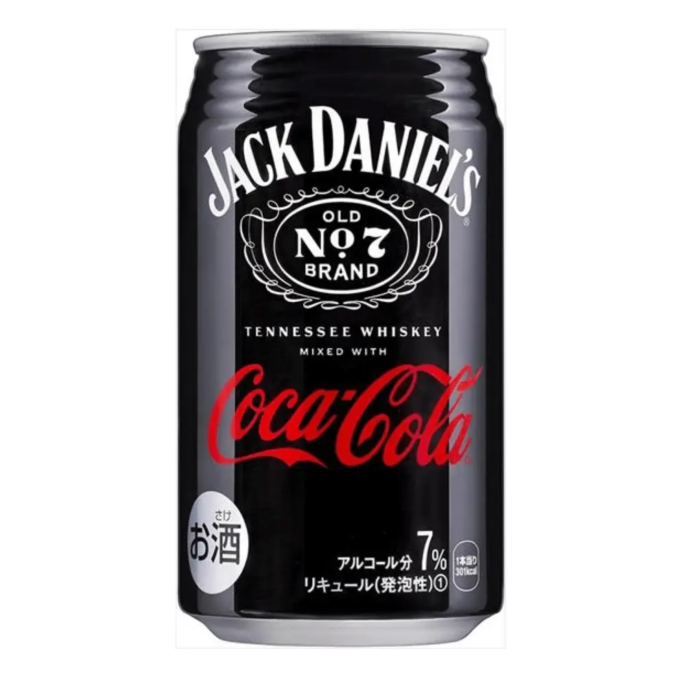 Rượu Pha Với Coca, Jack Daniel`s, Tennessee Whiskey mixed with Coca Cola, 7% (350ml) - COCA COLA