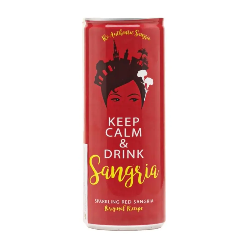 Cocktail Trái Cây Lên Men Đỏ, Sparkling Red Sangria, Original Recipe, 6.5% (25cl) - BODEGAS VERDUGUEZ