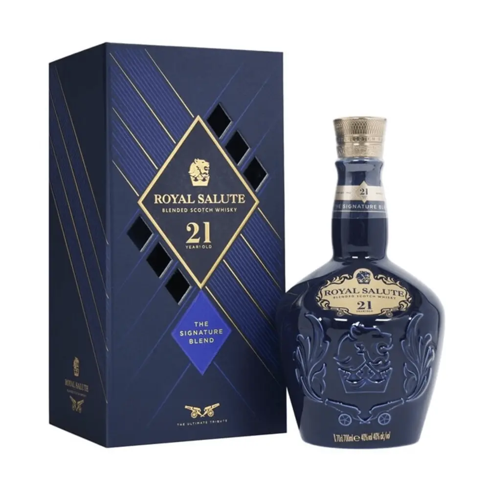 Set Quà Tặng Rượu Whisky, Royal Salute 21 Years Old, Blended Scotch Whisky, The Signature Blend, 40% (700ml) - CHIVAS BROTHERS