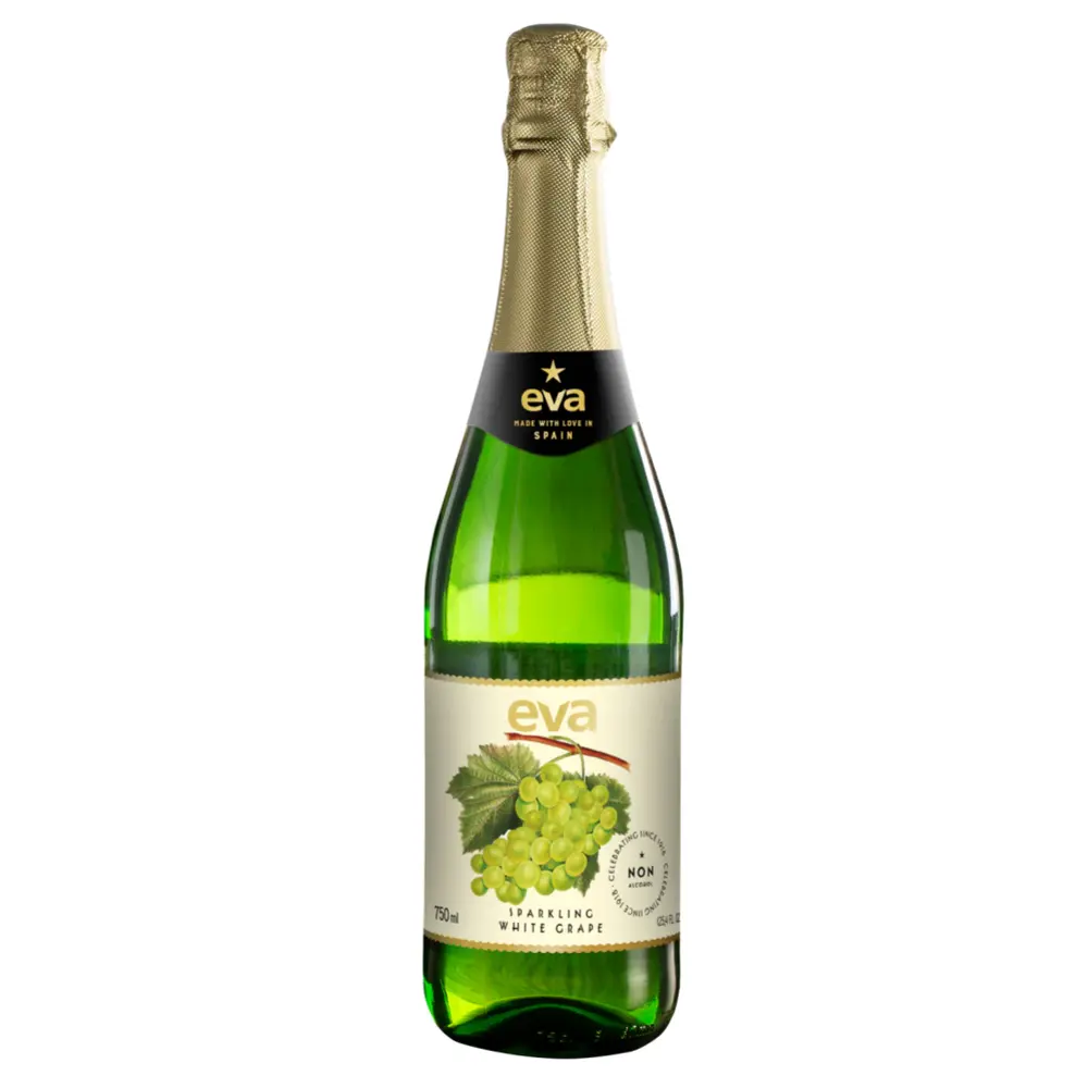 Nước Nho Trắng Có Ga, Sparkling White Grape, Non Alcohol, 25.4 fl oz (750ml) - EVA