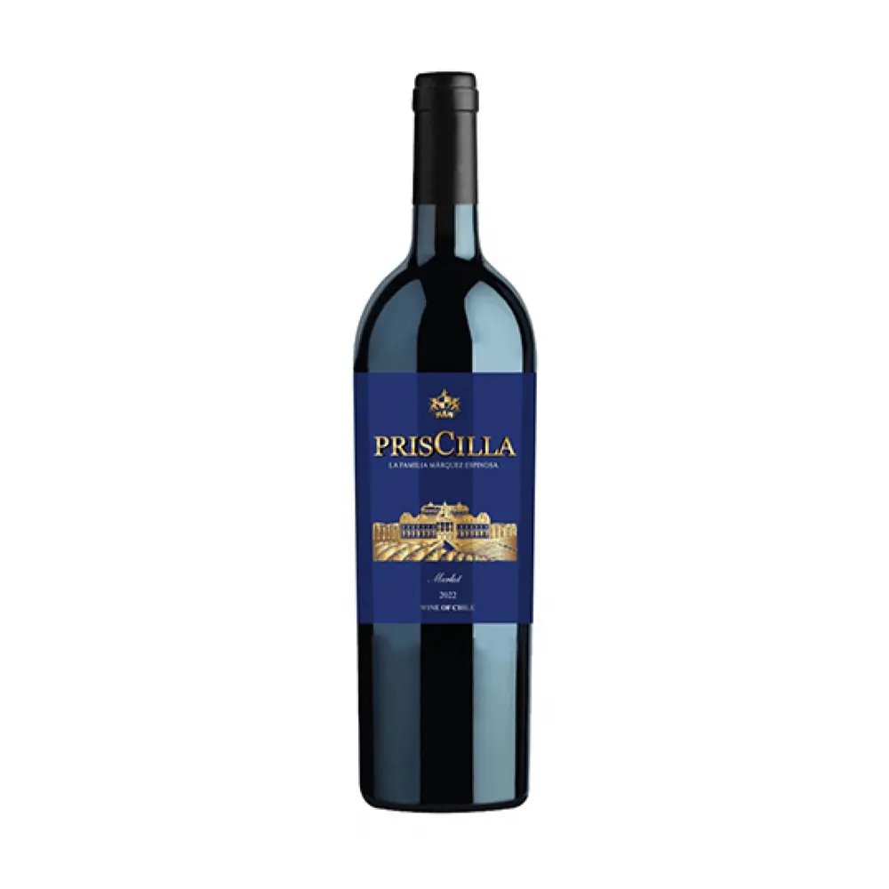 Rượu Vang Đỏ, Merlot 2022, 13.5% (75cl) - PRISCILLA