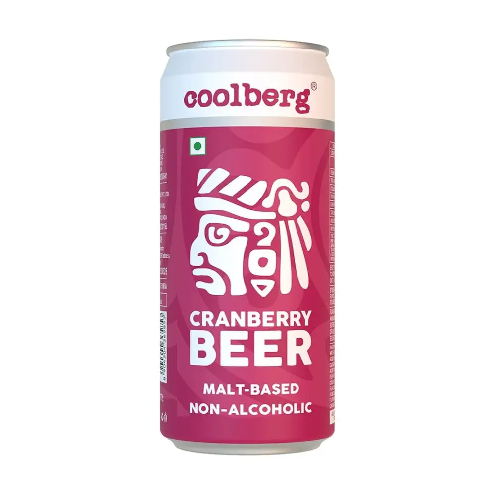Bia Không Cồn Vị Nam Việt Quất, Cranberry Beer, Malt-Based Non-Alcoholic (300ml) - COOLBERG