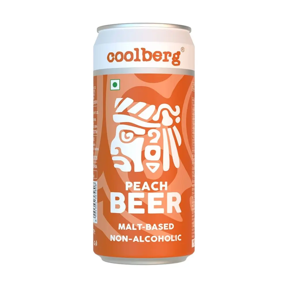 Bia Không Cồn Vị Đào, Peach Beer, Malt-Based Non-Alcoholic (300ml) - COOLBERG