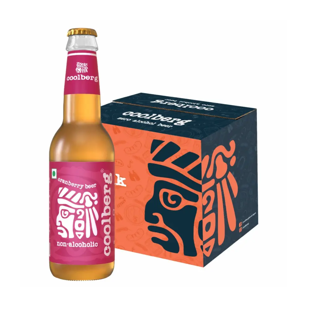 Bia Không Cồn Vị Nam Việt Quất, Cranberry Beer, Non-Alcoholic (330ml) - COOLBERG