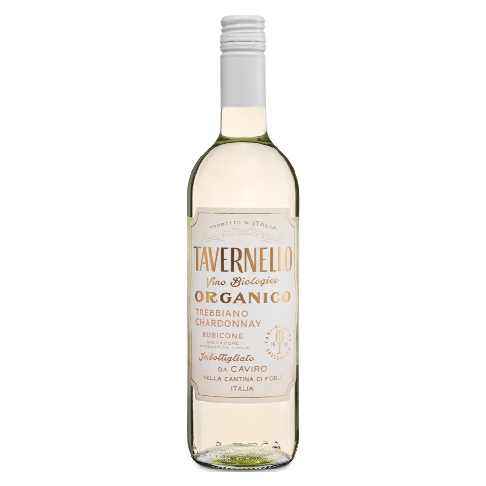 Rượu Vang Trắng Hữu Cơ, Organico Trebbiano Chardonnay Rubicone 2022, 12% (750ml) - TAVERNELLO