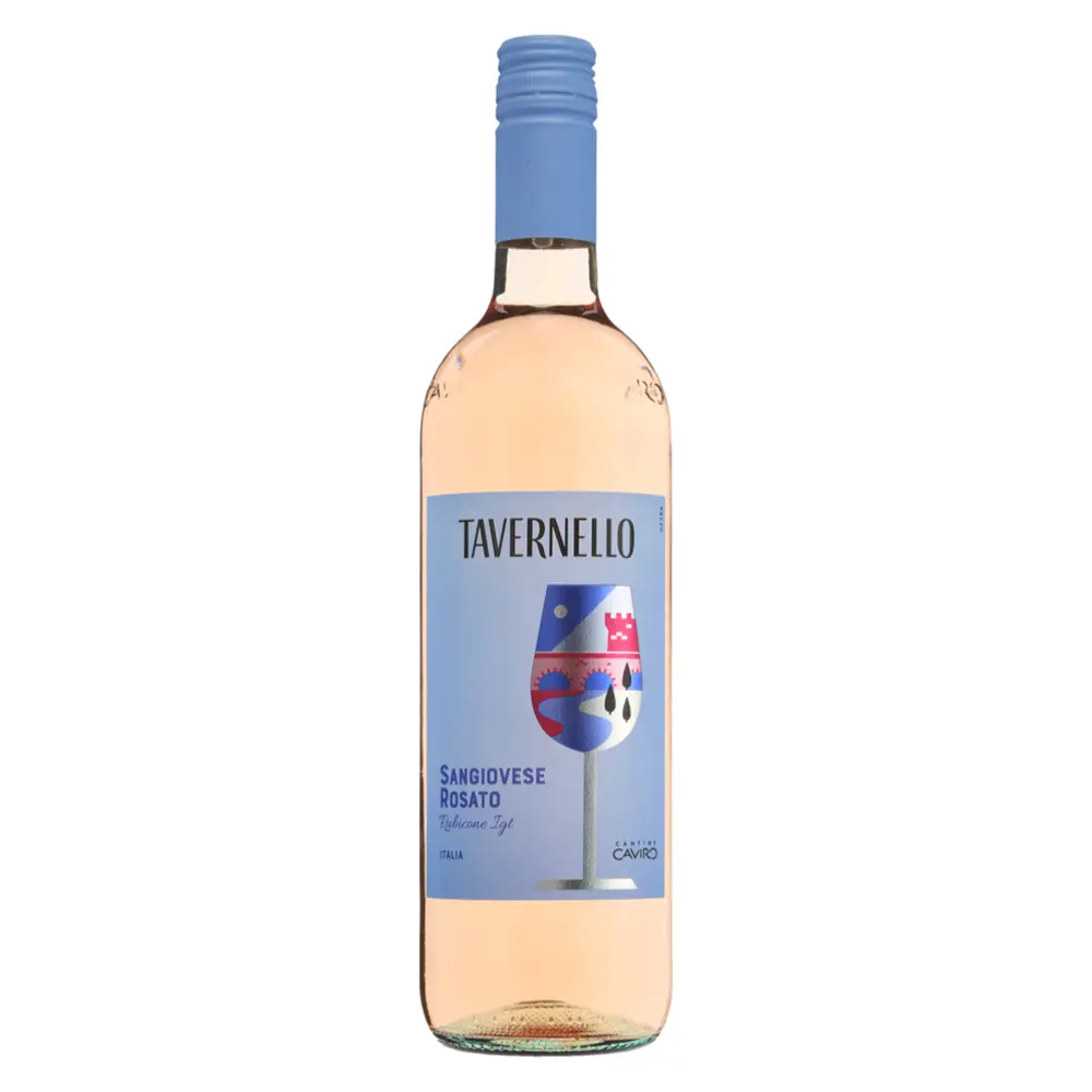 Rượu Vang Hồng, Sangiovese Rosato Rubicone 2022, 12% (750ml) - TAVERNELLO