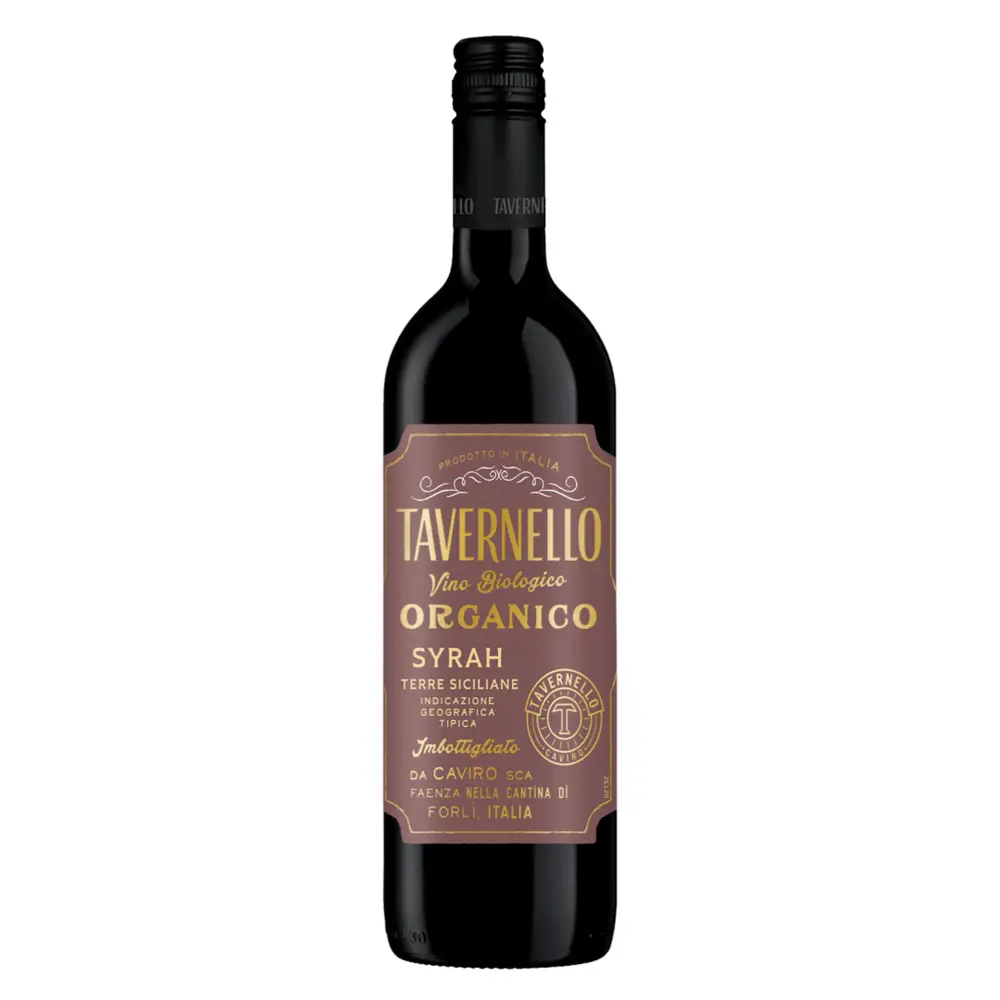 Rượu Vang Đỏ Hữu Cơ, Organico Syrah Terre Siciliane 2022, 13% (750ml) - TAVERNELLO