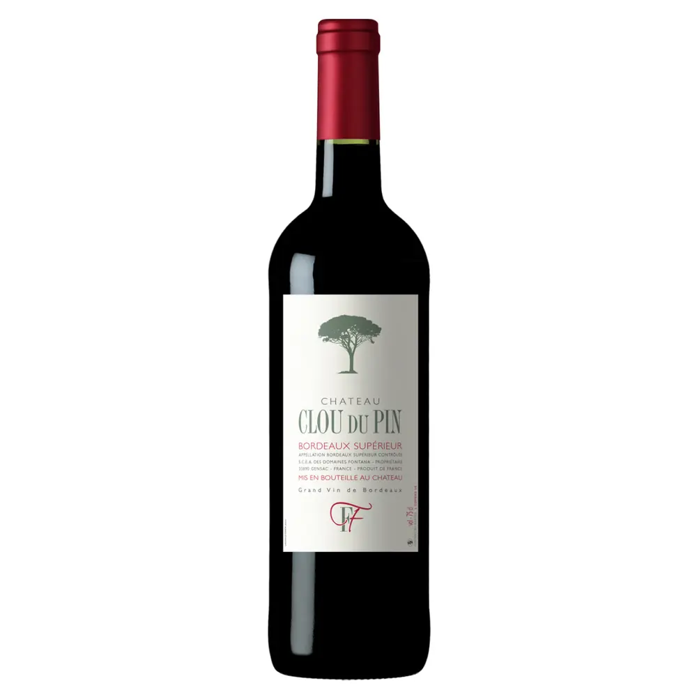 Rượu Vang Đỏ, Chateau Clou Du Pin, Bordeaux Supérieur 2021, 14.5% (75cl) - DOMAINES FONTANA