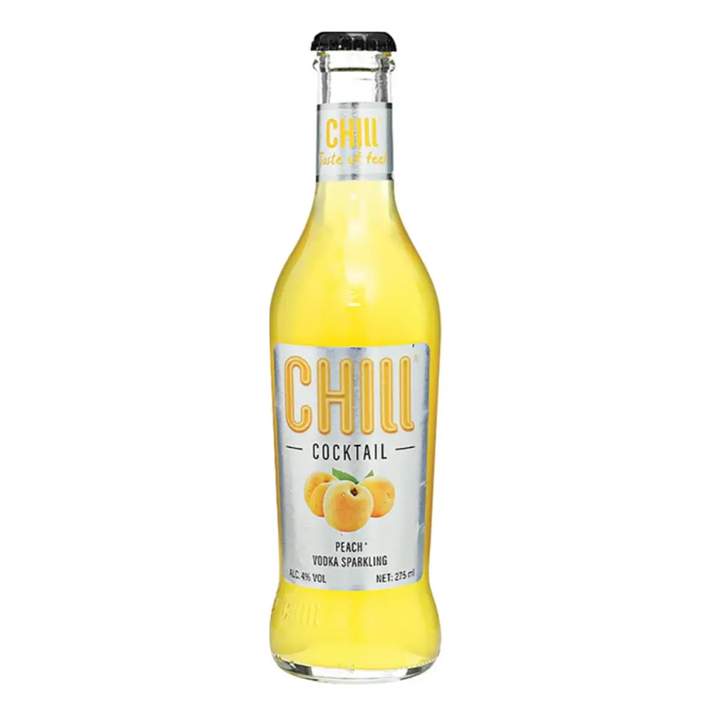 Nước Trái Cây Lên Men Vị Đào, Peach & Vodka Sparkling, 4% (275ml) - CHILL COCKTAIL