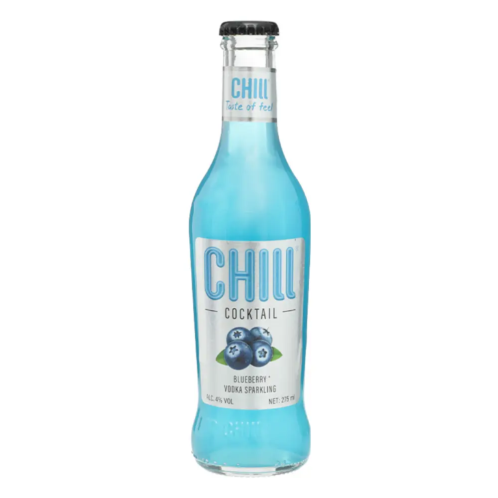 Nước Trái Cây Lên Men Vị Việt Quất, Blueberry & Vodka Sparkling, 4% (275ml) - CHILL COCKTAIL