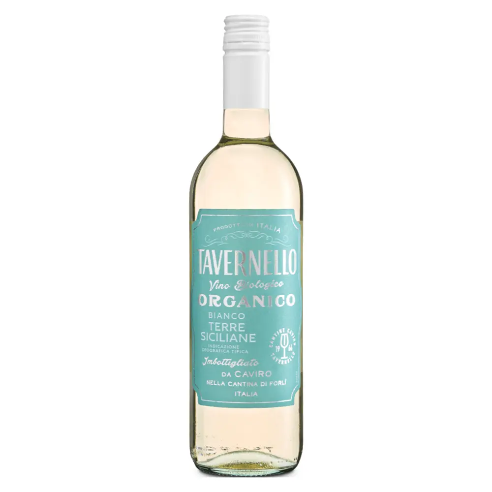 Rượu Vang Trắng Hữu Cơ, Organico Bianco Terre Siciliane 2022, 12% (750ml) - TAVERNELLO