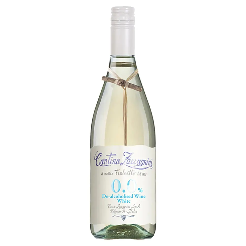 Rượu Vang Trắng Không Cồn, De-alcoholised Wine White, 0.0% (750ml) - CANTINA ZACCAGNINI